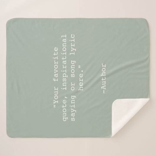 Erstellen Sie Ihr eigenes Angebot Sherpadecke (Vorderseite (Horizontal))