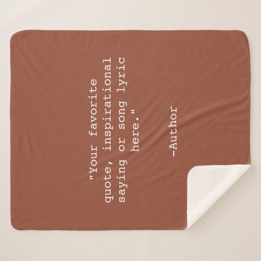 Erstellen Sie Ihr eigenes Angebot Sherpadecke (Vorderseite (Horizontal))