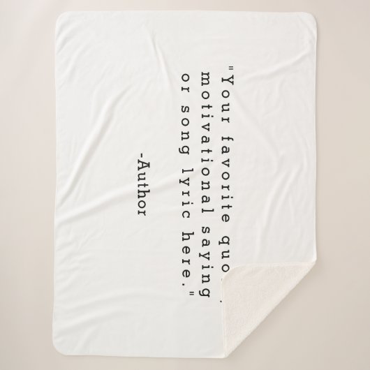 Erstellen Sie Ihr eigenes Angebot Sherpadecke (Vorderseite)