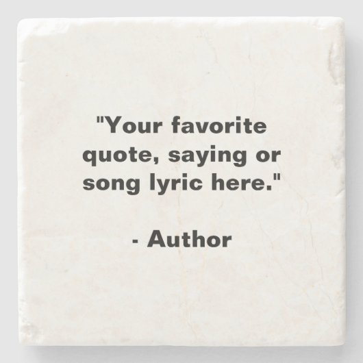 Erstellen Sie Ihr eigenes Angebot Steinuntersetzer (Vorderseite)