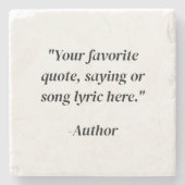 Erstellen Sie Ihr eigenes Angebot Steinuntersetzer (Vorderseite)