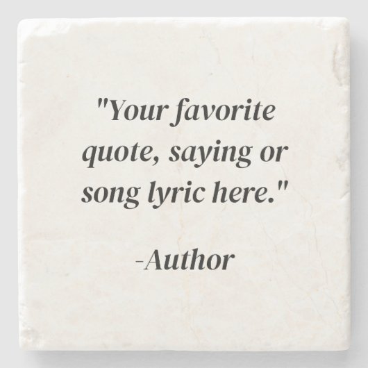 Erstellen Sie Ihr eigenes Angebot Steinuntersetzer (Vorderseite)