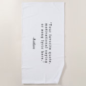 Erstellen Sie Ihr eigenes Angebot Strandtuch (Vorderseite)