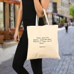Erstellen Sie Ihr eigenes Angebot Tragetasche<br><div class="desc">Erstellen Sie Ihre eigene Tasche. Funktioniert mit minimalistischer Schrift-Typografie.</div>