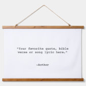 Erstellen Sie Ihr eigenes Angebot Wandteppich Mit Holzrahmen (Vorne)