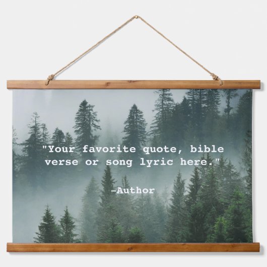 Erstellen Sie Ihr eigenes Angebot Wandteppich Mit Holzrahmen (Vorne)