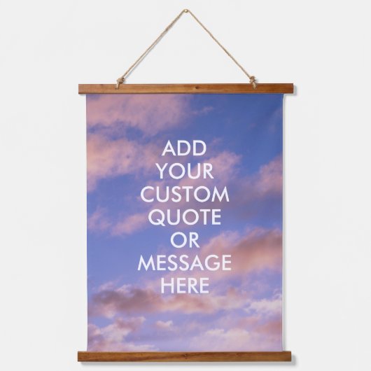 Erstellen Sie Ihr eigenes Angebot Wandteppich Mit Holzrahmen (Vorderseite)