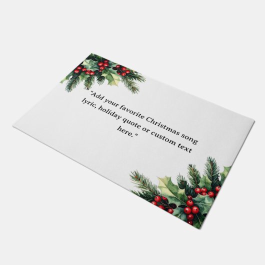 Erstellen Sie Ihr eigenes Angebot Weihnachten Bota Fußmatte (Schrägansicht)