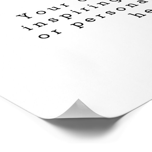 Erstellen Sie Ihr eigenes Angebotsposter Poster (Ecke)