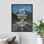 Erstellen Sie Ihr eigenes Angebotsposter Poster<br><div class="desc">Entwerfen Sie Ihre eigene,  maßgeschneiderte Poster-Wandkunst und personalisieren Sie diesen Plakatdruck mit modernem minimalistischem Typografie- und Naturlandschaftshintergrund.</div>