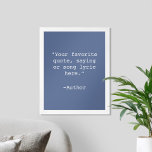 Erstellen Sie Ihr eigenes Angebotsposter Poster<br><div class="desc">Erstellen Sie Ihre eigene,  maßgeschneiderte Poster-Wandkunst mit minimalistischer Schrift.</div>