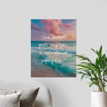 Erstellen Sie Ihr eigenes Angebotsposter Poster<br><div class="desc">Mit minimalistischer Schrift-Typografie über die Meereslandschaft des Sonnenuntergangs mit Wellen und Himmel</div>