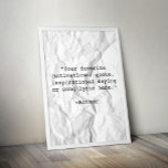 Erstellen Sie Ihr eigenes Angebotsposter Poster<br><div class="desc">Erstellen Sie Ihre eigene,  maßgeschneiderte Poster-Wandkunst mit minimalistischer Schrift.</div>