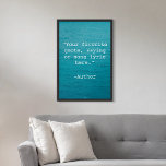 Erstellen Sie Ihr eigenes Angebotsposter Poster<br><div class="desc">Erstellen Sie Ihre eigene,  maßgeschneiderte Poster-Wandkunst mit minimalistischer Schrift-Typografie und Meereswellen-Naturhintergrund.</div>