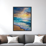Erstellen Sie Ihr eigenes Angebotsposter Poster<br><div class="desc">Mit minimalistischer Schrift-Typografie auf der Meereslandschaft mit Wellen und Himmel</div>