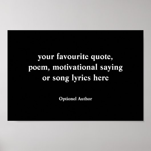 Erstellen Sie Ihr eigenes Angebotsverzeichnis Poster (Vorne)