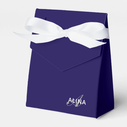 Erstellen Sie Ihr eigenes angepasstes Monogramm Fa Geschenkschachtel (Vorderseite)