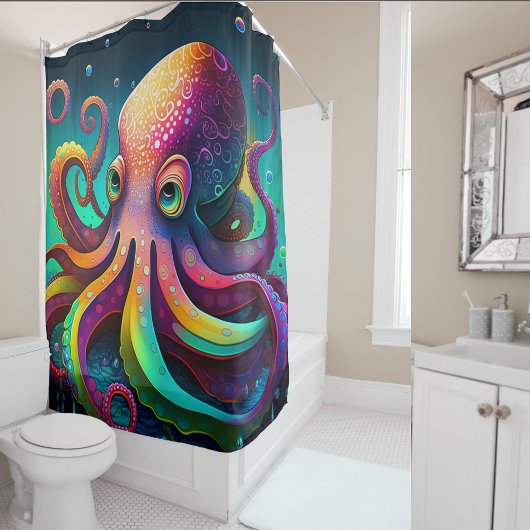 Erstellen Sie Ihr eigenes Aquarell-Niedlich-Sea-Oc Duschvorhang