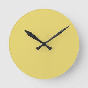 Erstellen Sie Ihr eigenes Arylith Gelb Runde Wanduhr