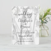 Erstellen Sie Ihr eigenes B&W XRay Lily der Valley Einladung (Stehend Vorderseite)