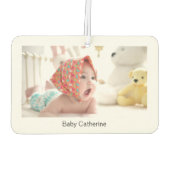 Erstellen Sie Ihr eigenes Baby Foto auf beiden Sei Autolufterfrischer (Rückseite)