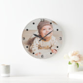 Erstellen Sie Ihr eigenes Baby-Foto Große Wanduhr (Zuhause)