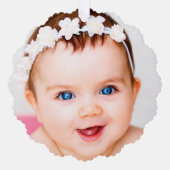 Erstellen Sie Ihr eigenes Baby-Foto Ornament Karte (Vorderseite)