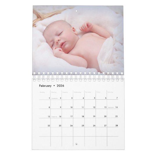 Erstellen Sie Ihr eigenes Baby Fotos 2025 Kalender (Feb 2026)
