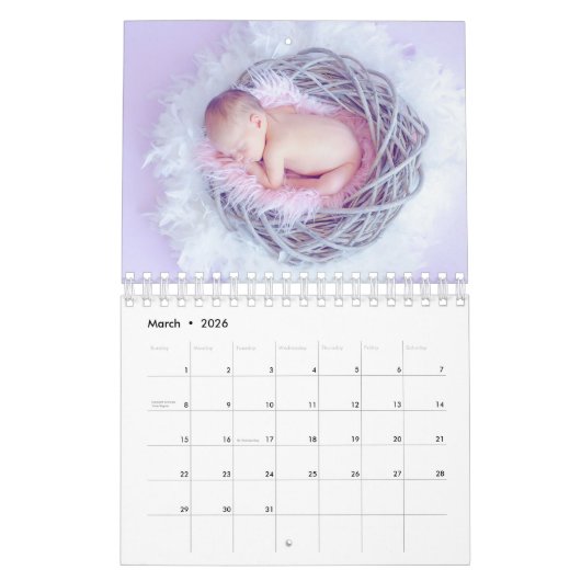 Erstellen Sie Ihr eigenes Baby Fotos 2025 Kalender (Mär 2026)