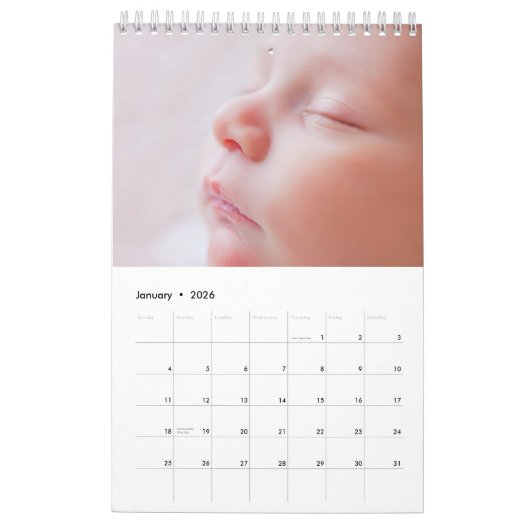 Erstellen Sie Ihr eigenes Baby Fotos 2025 Kalender (Jan 2026)