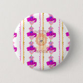 Erstellen Sie Ihr eigenes Baby Fun Lion Cub Textde Button (Vorderseite)