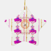 Erstellen Sie Ihr eigenes Baby Fun Lion Cub Textde Keramikornament (Vorne)