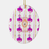 Erstellen Sie Ihr eigenes Baby Fun Lion Cub Textde Keramikornament (Rechts)