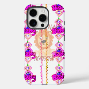 Erstellen Sie Ihr eigenes Baby-Spaß-Löwenbaby-Text iPhone 16 Pro Hülle