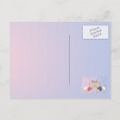 Erstellen Sie Ihr eigenes Babyduschdesign Einladungspostkarte (Rückseite)