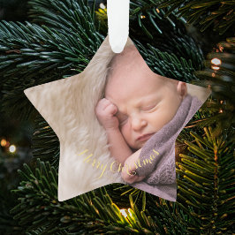 Erstellen Sie Ihr eigenes Baby's First Star Foto W Ornament