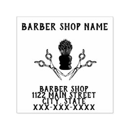 Erstellen Sie Ihr eigenes Barbershop-Firmenlogo Permastempel