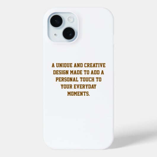 Erstellen Sie Ihr eigenes Barely There iPhone 15 C Case-Mate iPhone Hülle (Rückseite)