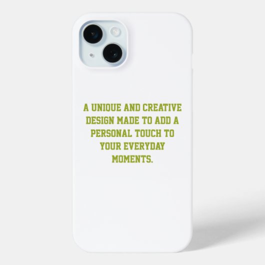 Erstellen Sie Ihr eigenes Barely There iPhone 15 P Case-Mate iPhone Hülle (Rückseite)