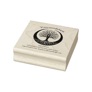 Erstellen Sie Ihr eigenes Baum-des-Lebens-Emblem-L Gummistempel