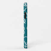 Erstellen Sie Ihr eigenes Baummuster Navy Blue Whi Case-Mate iPhone Hülle (Hinten/Rechts)