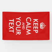 Erstellen Sie Ihr eigenes "Behalt Calm & Carry On" Banner (Horizontal)