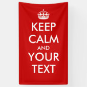 Erstellen Sie Ihr eigenes "Behalt Calm & Carry On" Banner (Vertikal)