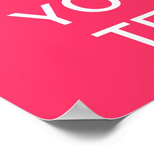 Erstellen Sie Ihr eigenes "Behalt Ruhe & Carry On" Poster (Ecke)