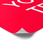 Erstellen Sie Ihr eigenes "Behalt Ruhe & Carry On" Poster (Ecke)