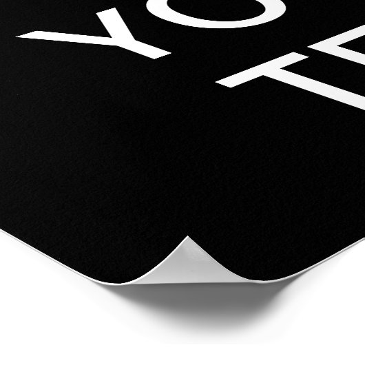 Erstellen Sie Ihr eigenes "Behalt Ruhe & Carry On" Poster (Ecke)