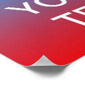 Erstellen Sie Ihr eigenes "Behalt Ruhe & Carry On" Poster (Ecke)