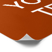 Erstellen Sie Ihr eigenes "Behalt Ruhe & Carry On" Poster (Ecke)