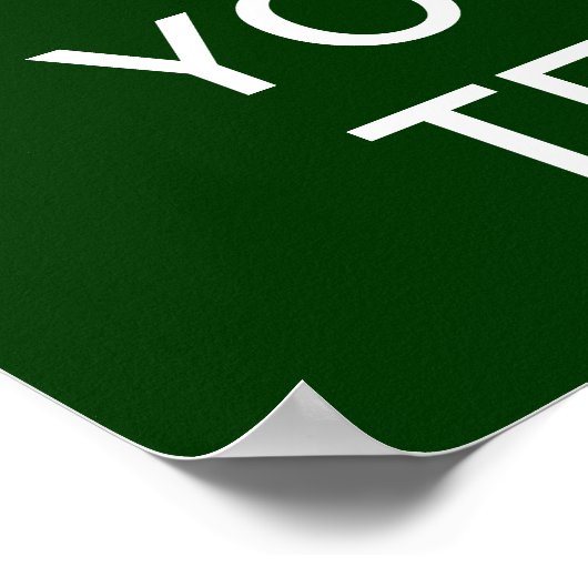 Erstellen Sie Ihr eigenes "Behalt Ruhe & Carry On" Poster (Ecke)