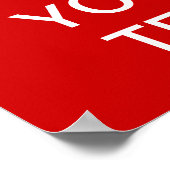 Erstellen Sie Ihr eigenes "Behalt Ruhe & Carry On" Poster (Ecke)